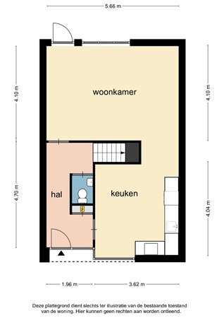 Floorplan - Frankenlaan 57, 6135 HN Sittard